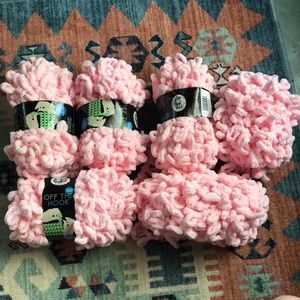 6 Skeins Lion Brand Off the Hook Yarn - FINAL PRICE DROP